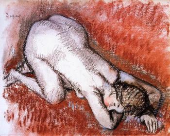 Edgar Degas : Kneeling Nude